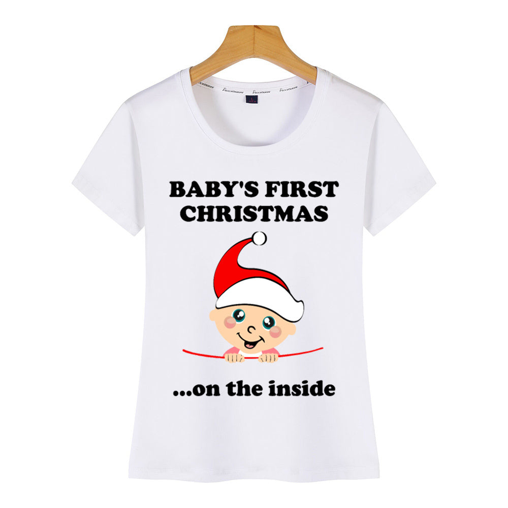 Pregnant Women's Christmas Shirt