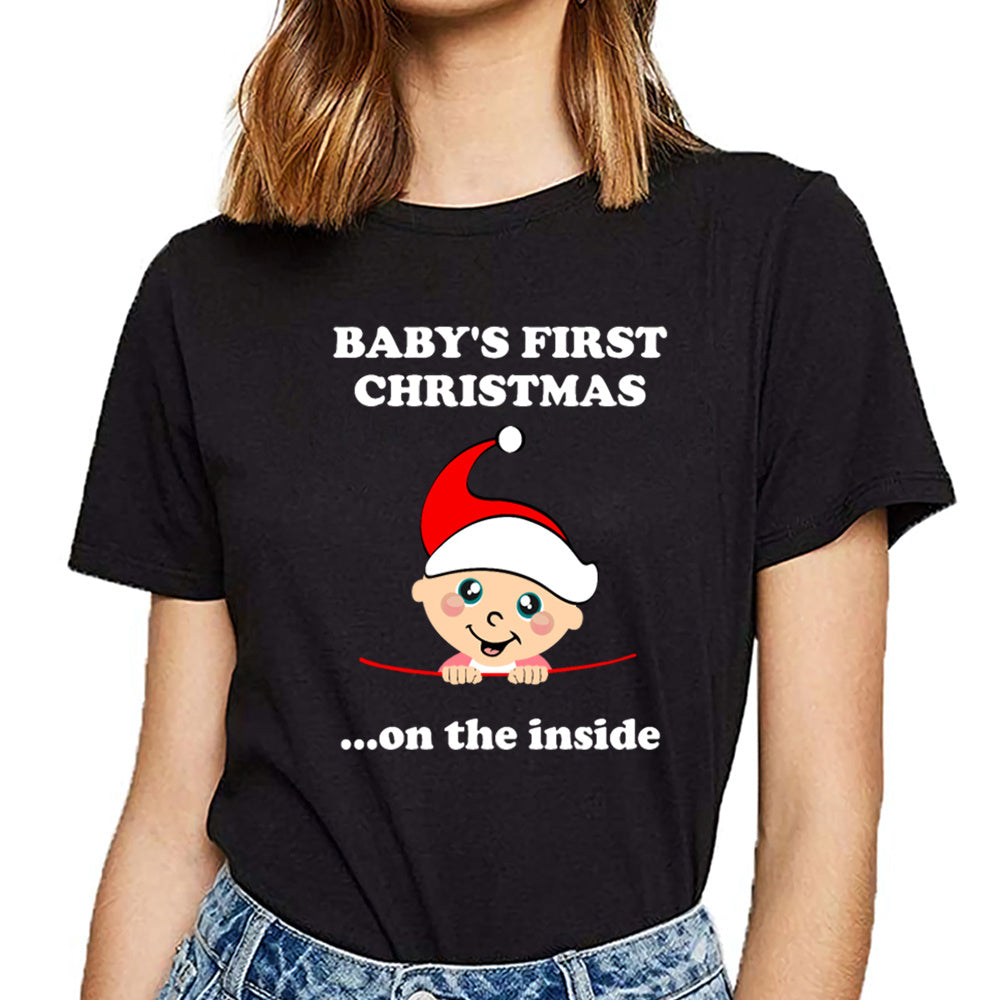 Pregnant Women's Christmas Shirt