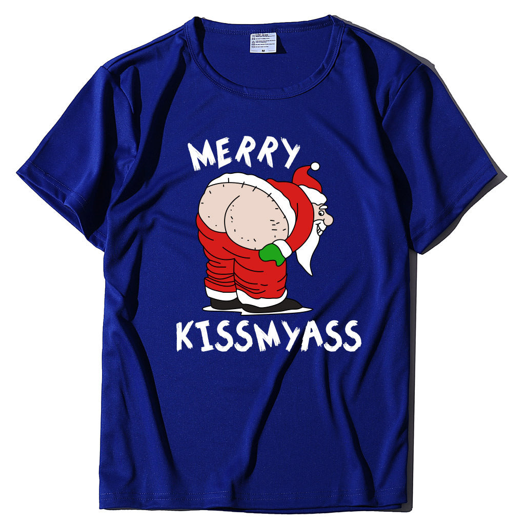 Funny Santa Kiss My A** Shirt Unisex