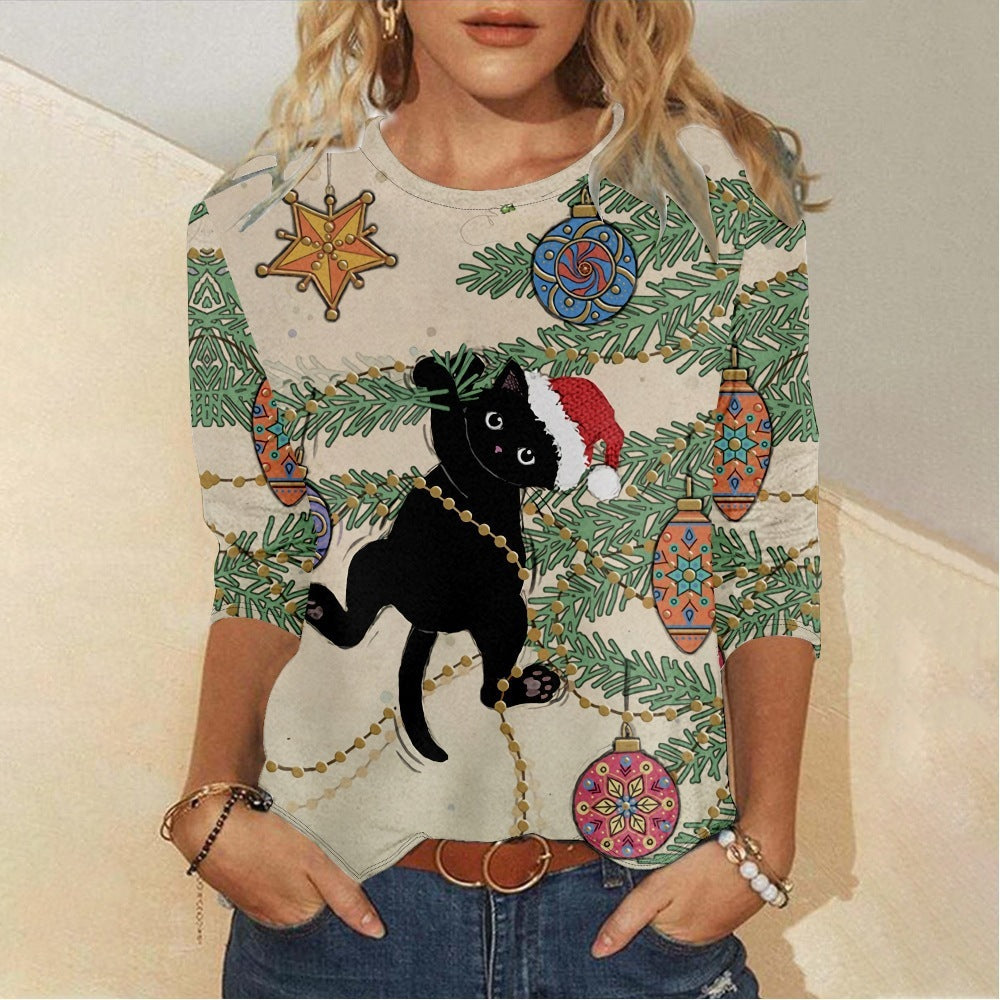 Women's Cute Christmas Long Sleeve T-Shirt