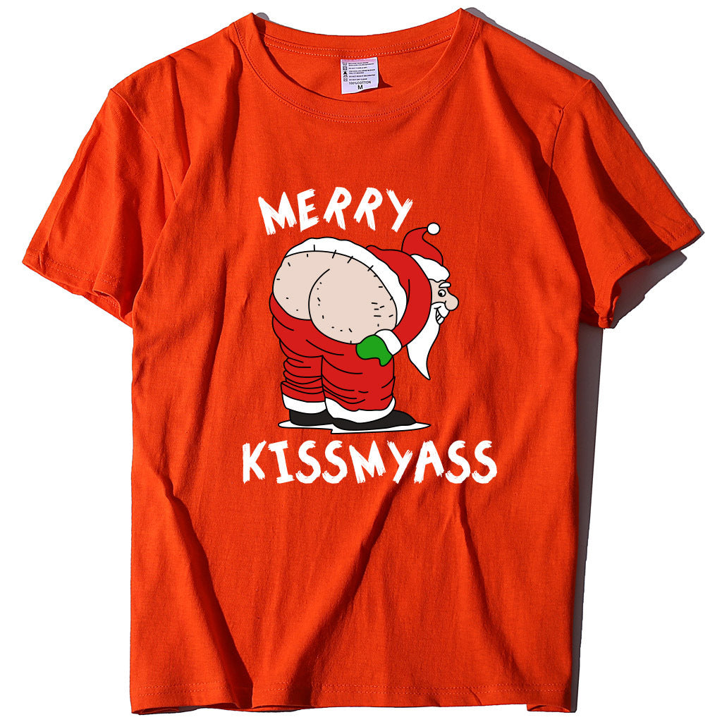 Funny Santa Kiss My A** Shirt Unisex