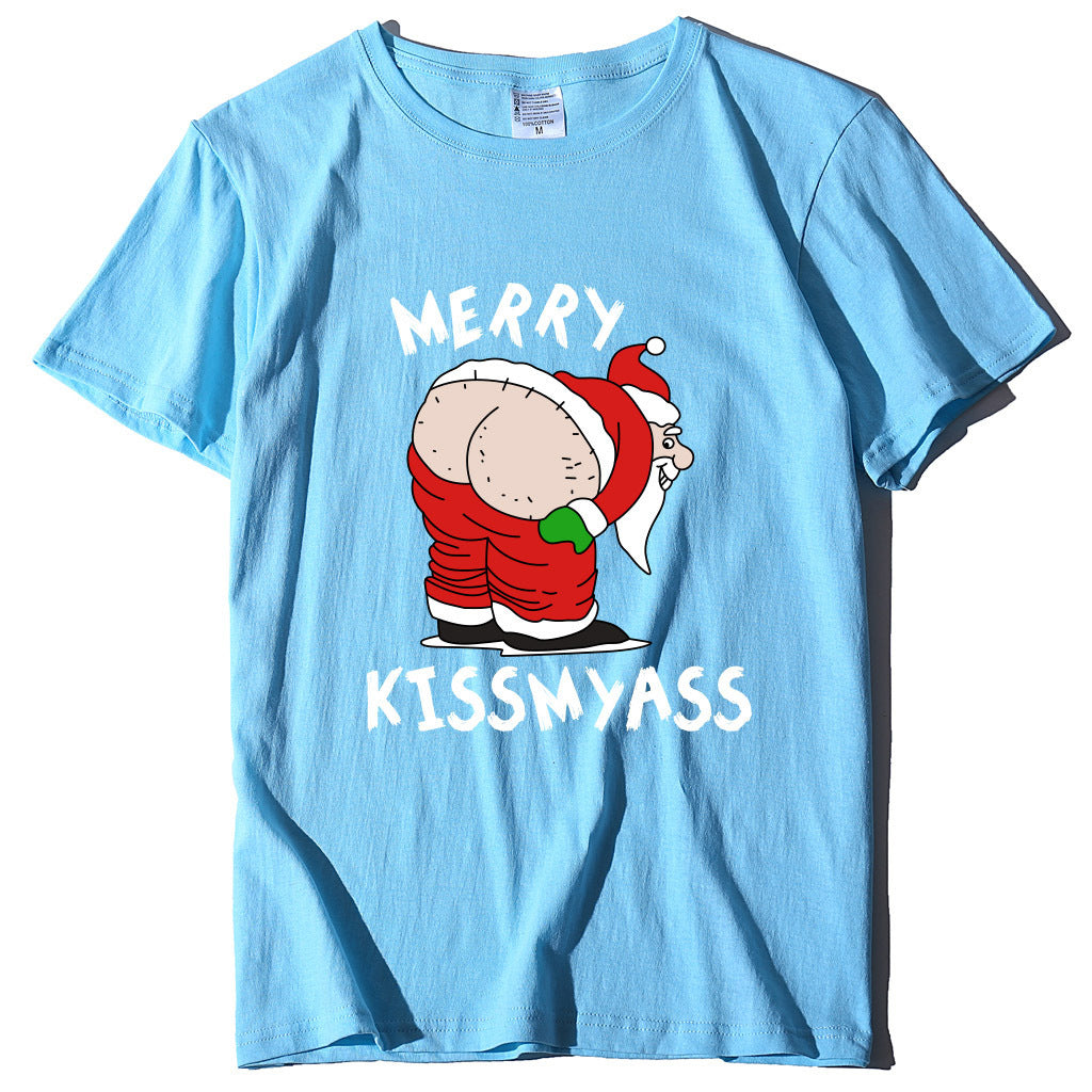 Funny Santa Kiss My A** Shirt Unisex